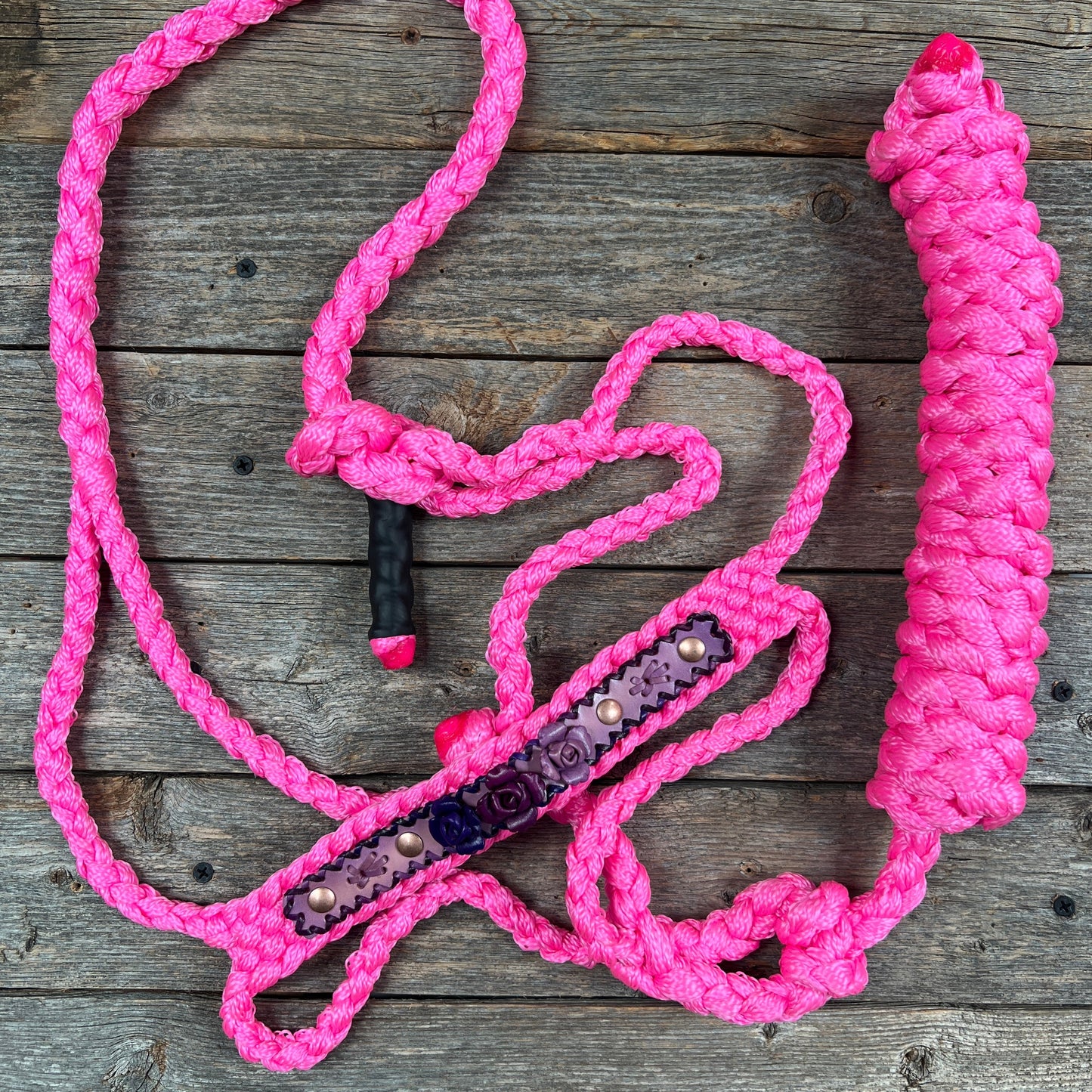 Pink Mule Tape Rose Halter