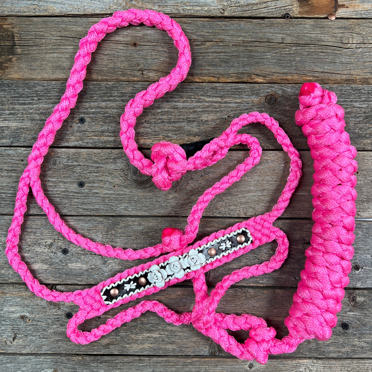 Pink Mule Tape Rose Halter