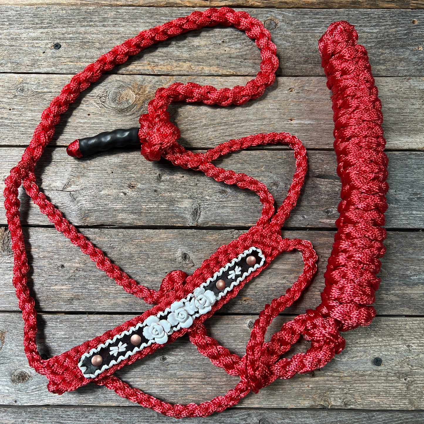 Red Mule Tape Rose Halter