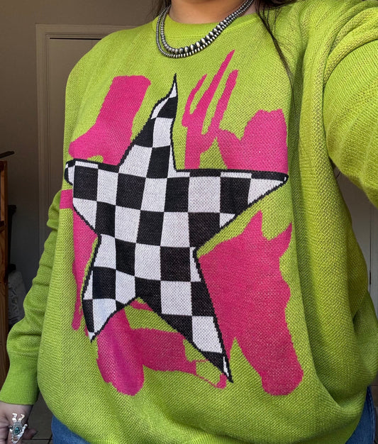 Western Icon pullover sweater