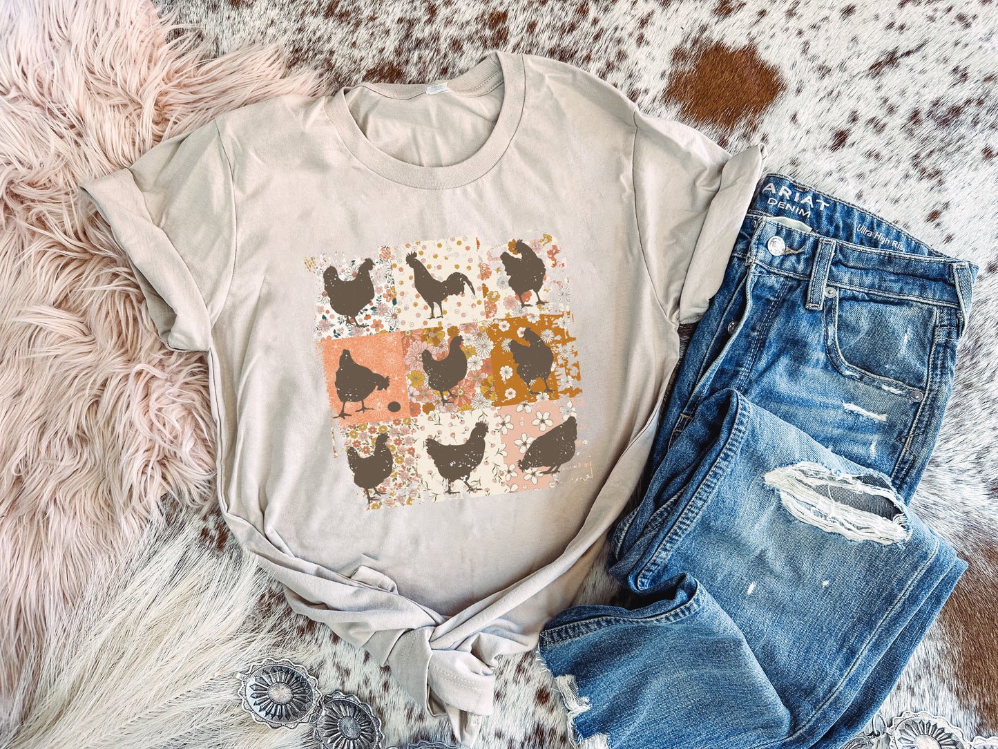 Chicken Square - Graphic Top