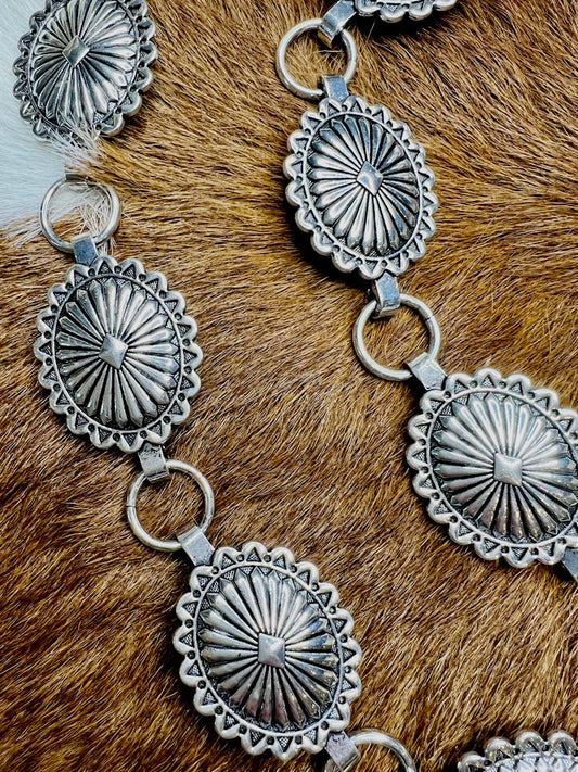 Silver Concho Sm/Med Belt