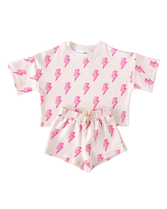 Shorts Set | Pink Bolts