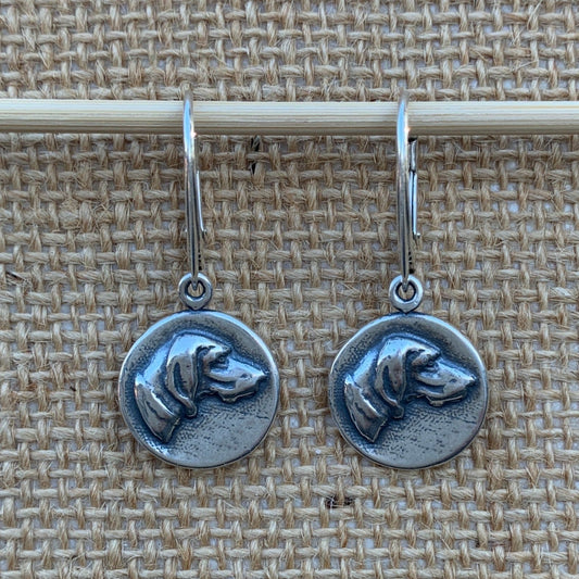 Hound Dog Drop Earrings