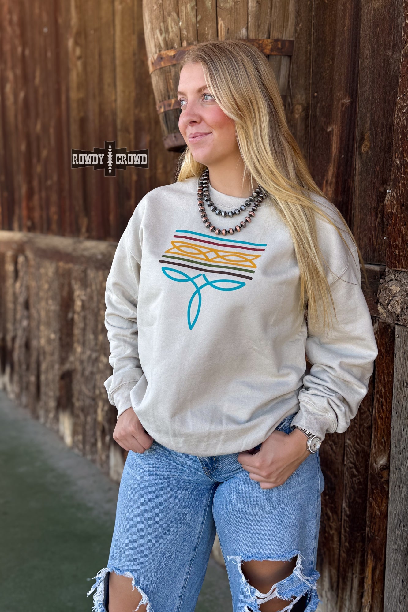 Bonfire Boot Stitch Sweater