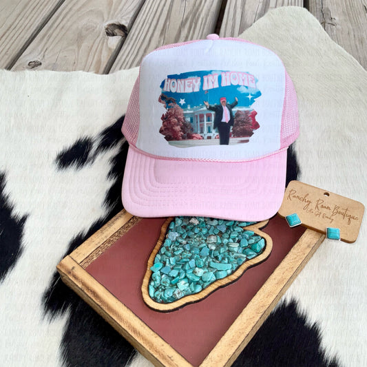 Honey I’m Home Trump Western Foam Front Trucker Hat