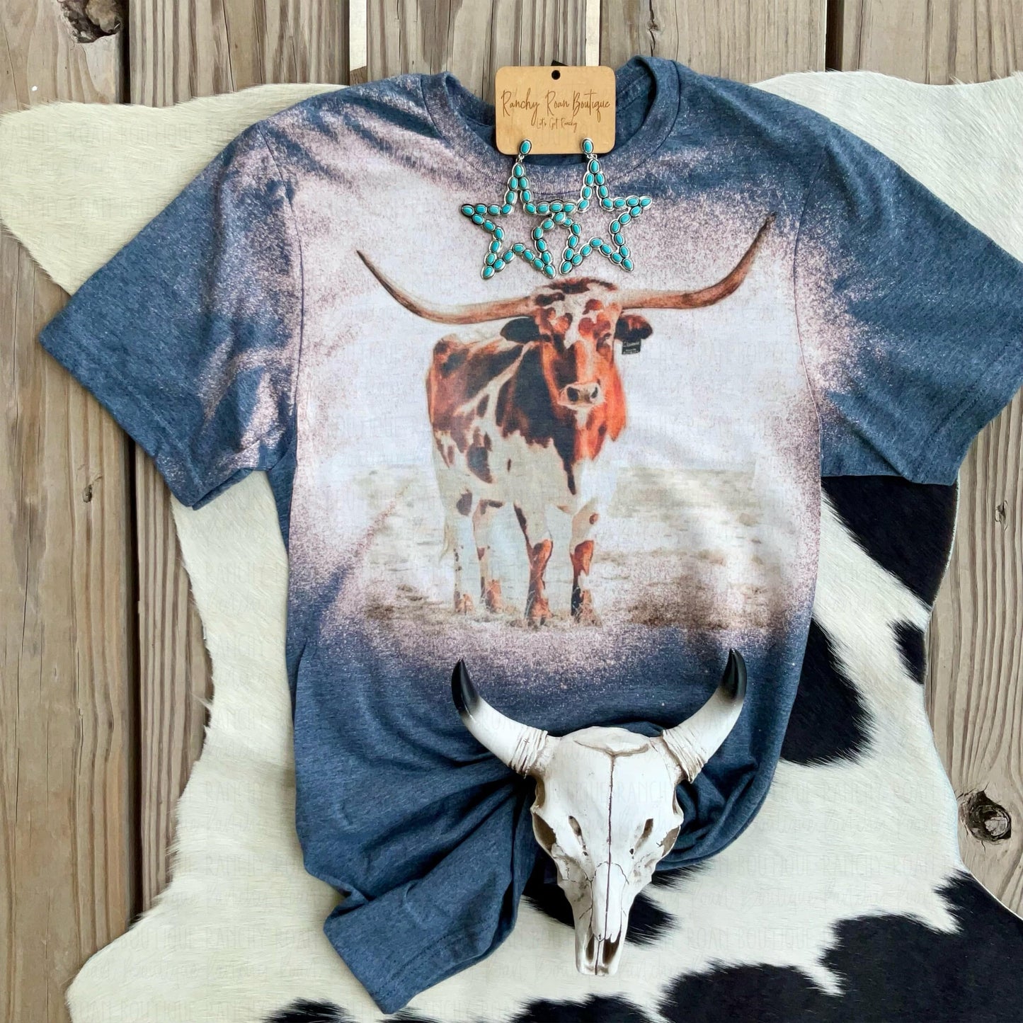 Longhorn Western Tee