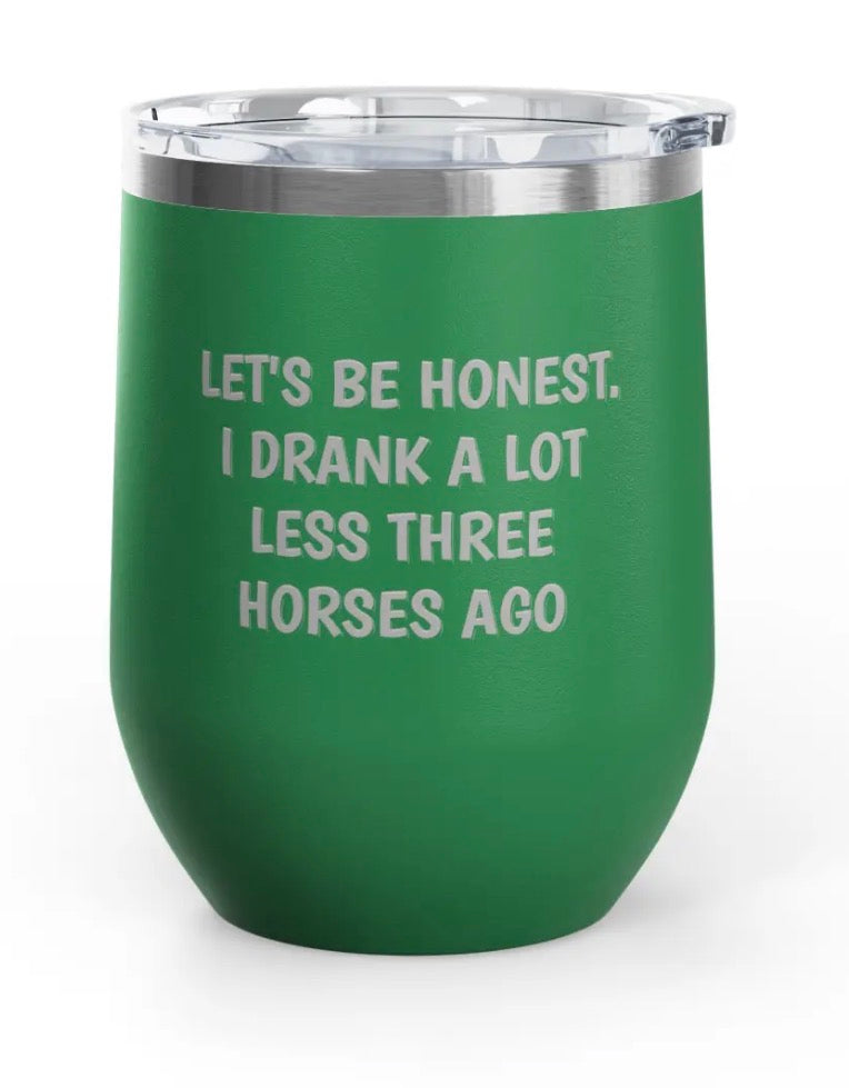 Wine Tumblers, 12 oz. - Engraved - Drank A Lot Less