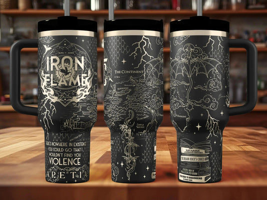 Iron Flame Engraved Tumbler | Genuine Stanley