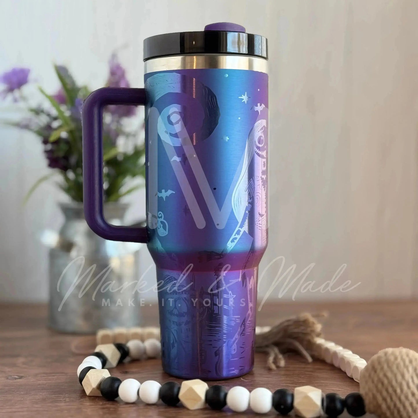 Jack and Sally Love  Engraved Tumbler | Genuine Stanley