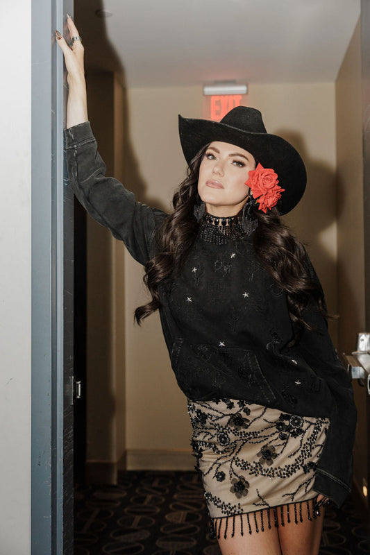 Studded Cowboy Hoodie