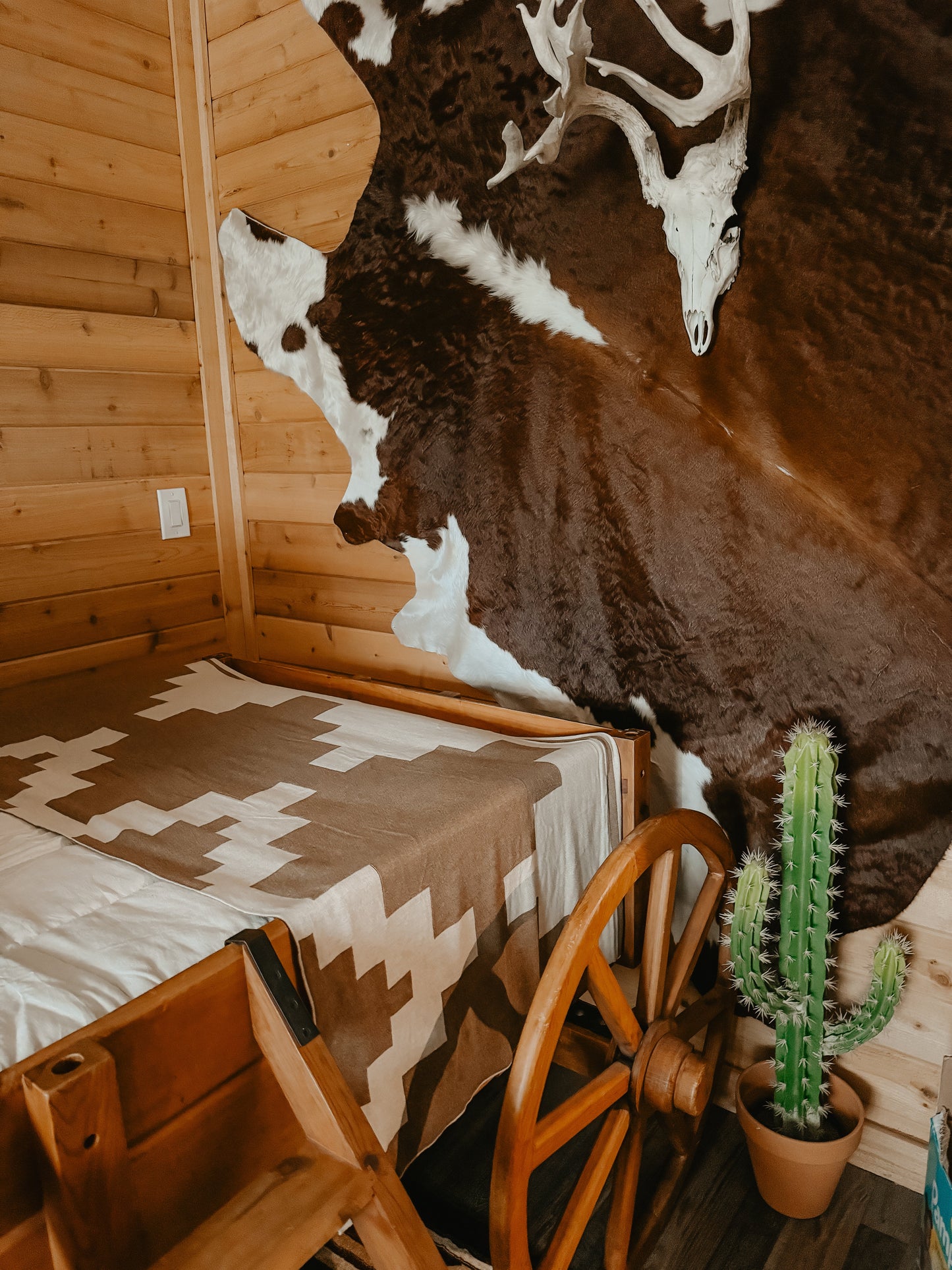 PRESIDIO TAN 100% COTTON -- 54"x74" Oversized Throw Blanket