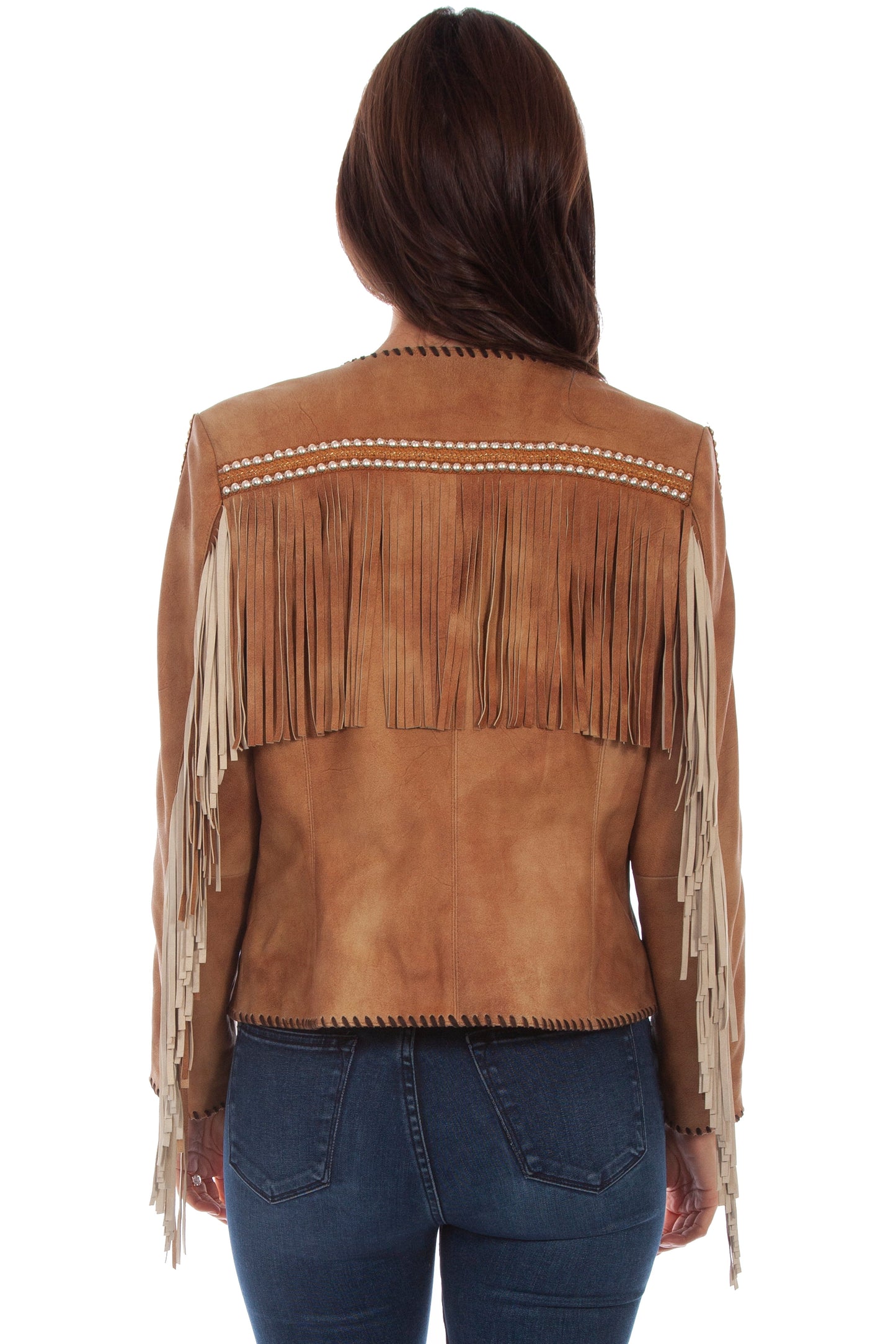 Fringe/studded Jacket - L1056