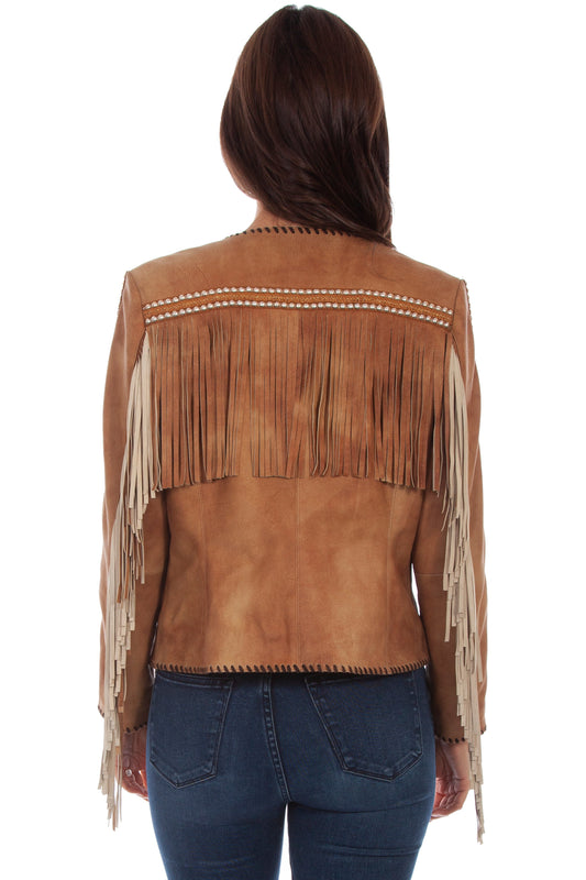 Fringe/studded Jacket - L1056