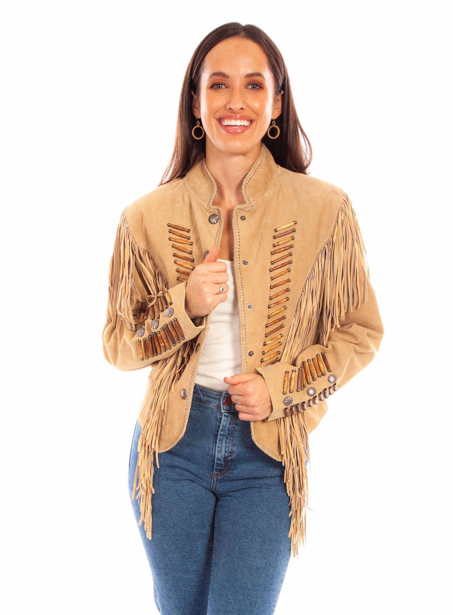 Fringe/lacing Jacket - L1100