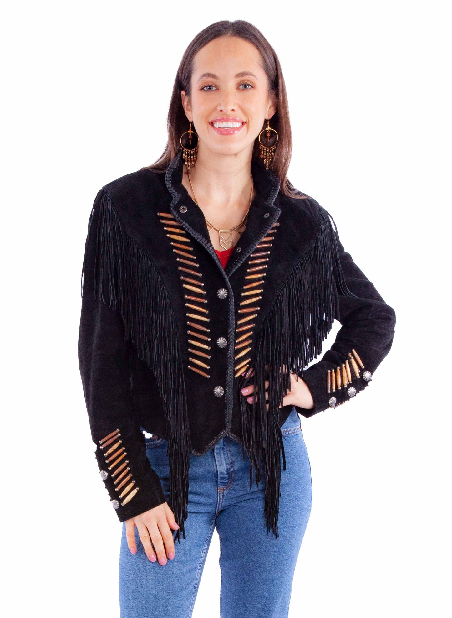 Fringe/lacing Jacket - L1100