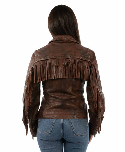 Ladies Studded Fringe Jacket - L1162