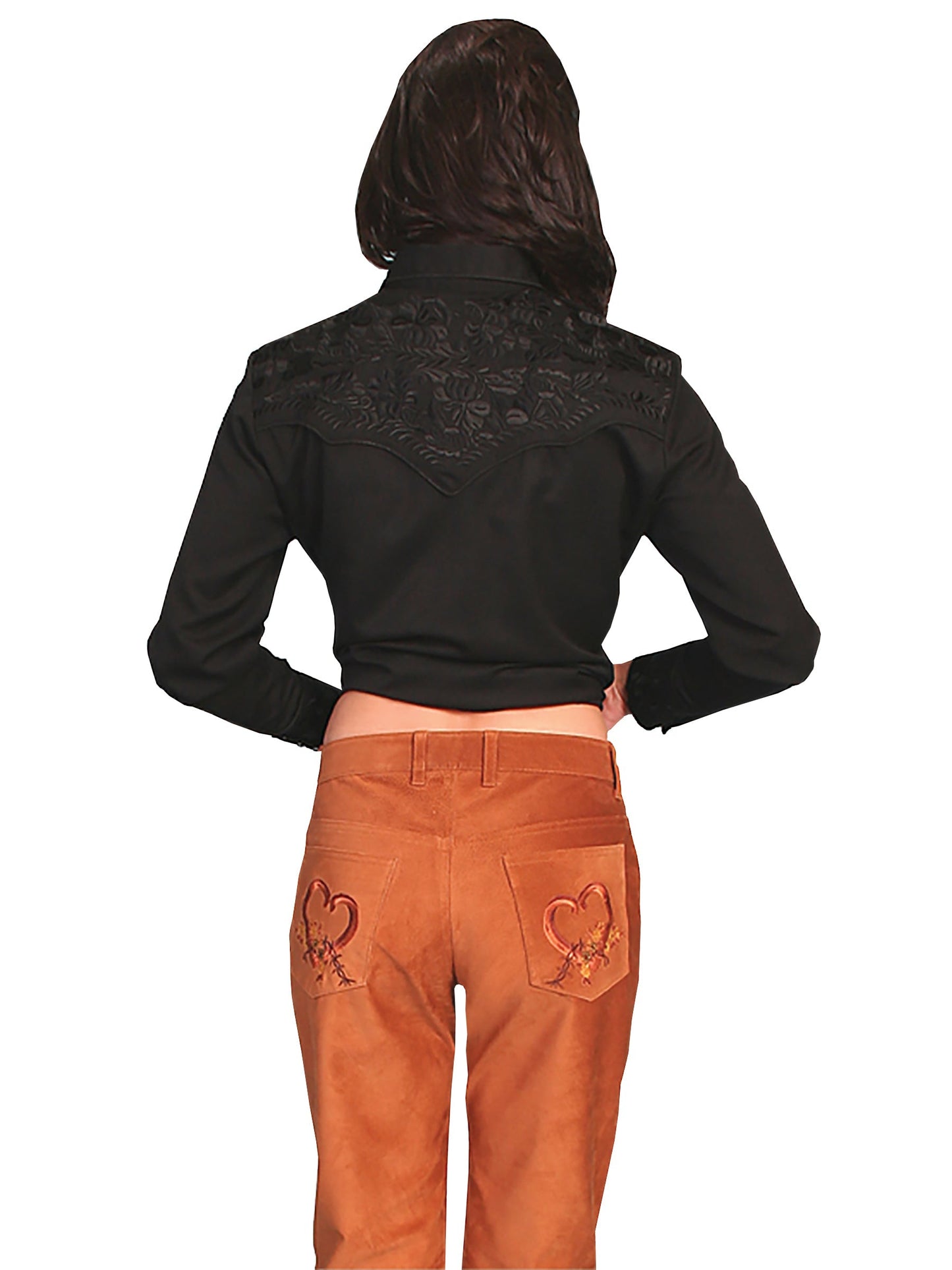 Ladies Emb. Jeans - L46