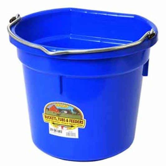 20 QT. FLAT BACK - BLUE 12/CS.