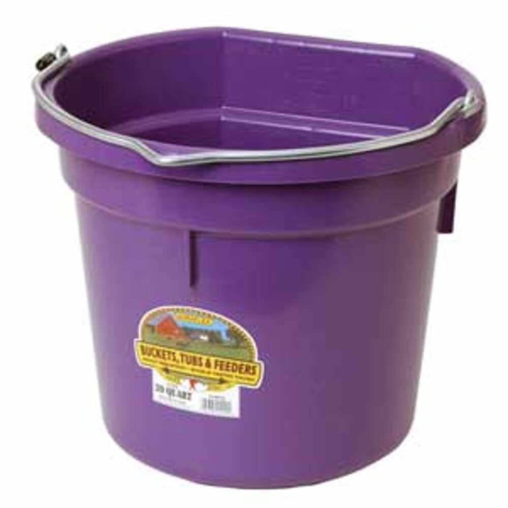 20 QT. FLAT BACK - PURPLE 12/CS.