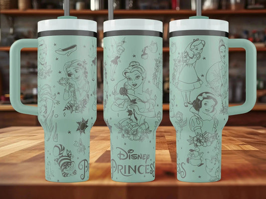 Disney Princess Engraved Tumbler  | 20oz