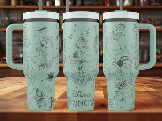 Disney Princess Engraved Tumbler  | 30oz