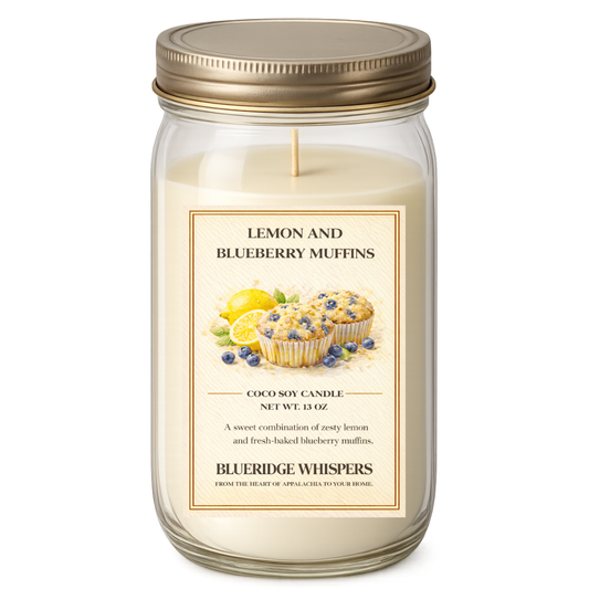Lemon and Blueberry Muffins | Hand-Poured Fruity Bakery Candle