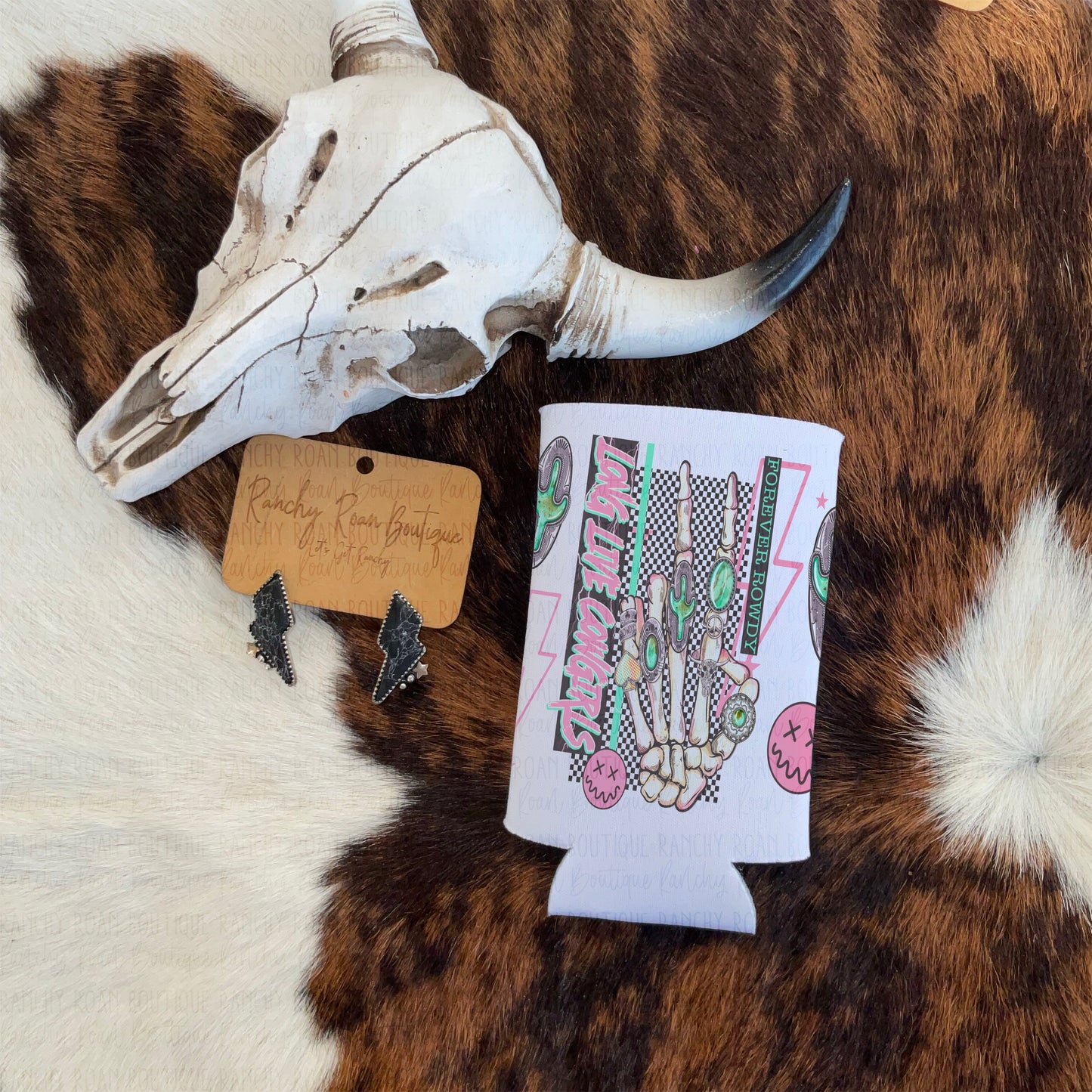 Long Live Cowgirls Koozie – Slim Fit Western Beverage Holder