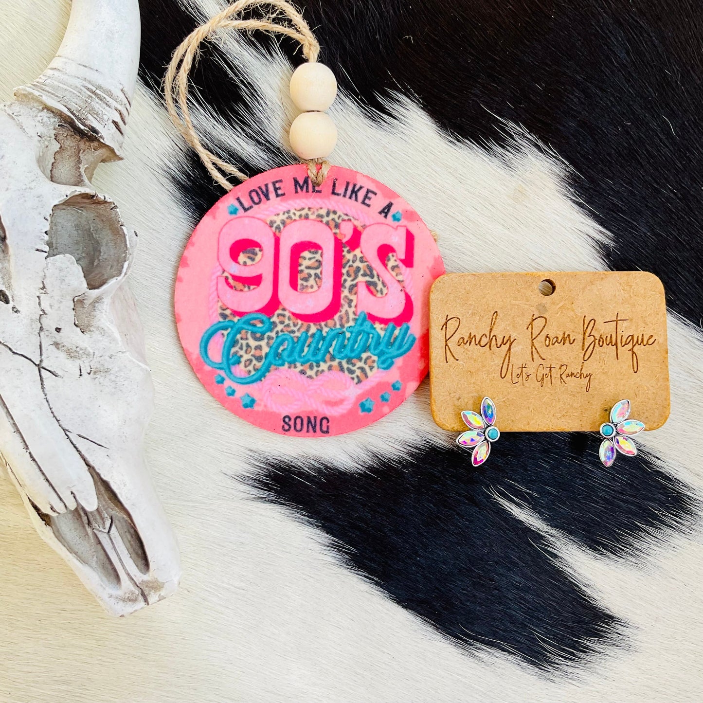 Love Me Like a 90’s Country Song Western Felt Freshie