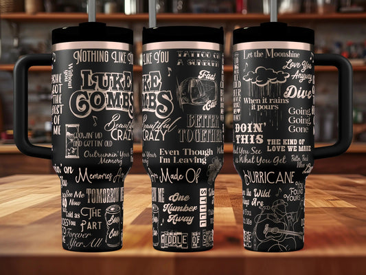 Luke Combs Engraved Tumbler  | 20oz