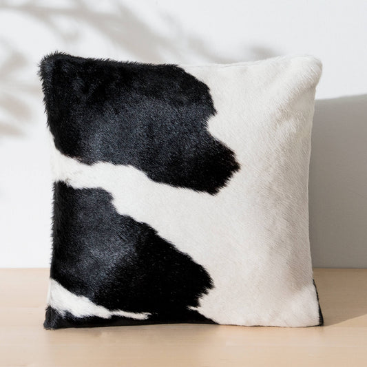 Black and White Cowhide Pillow