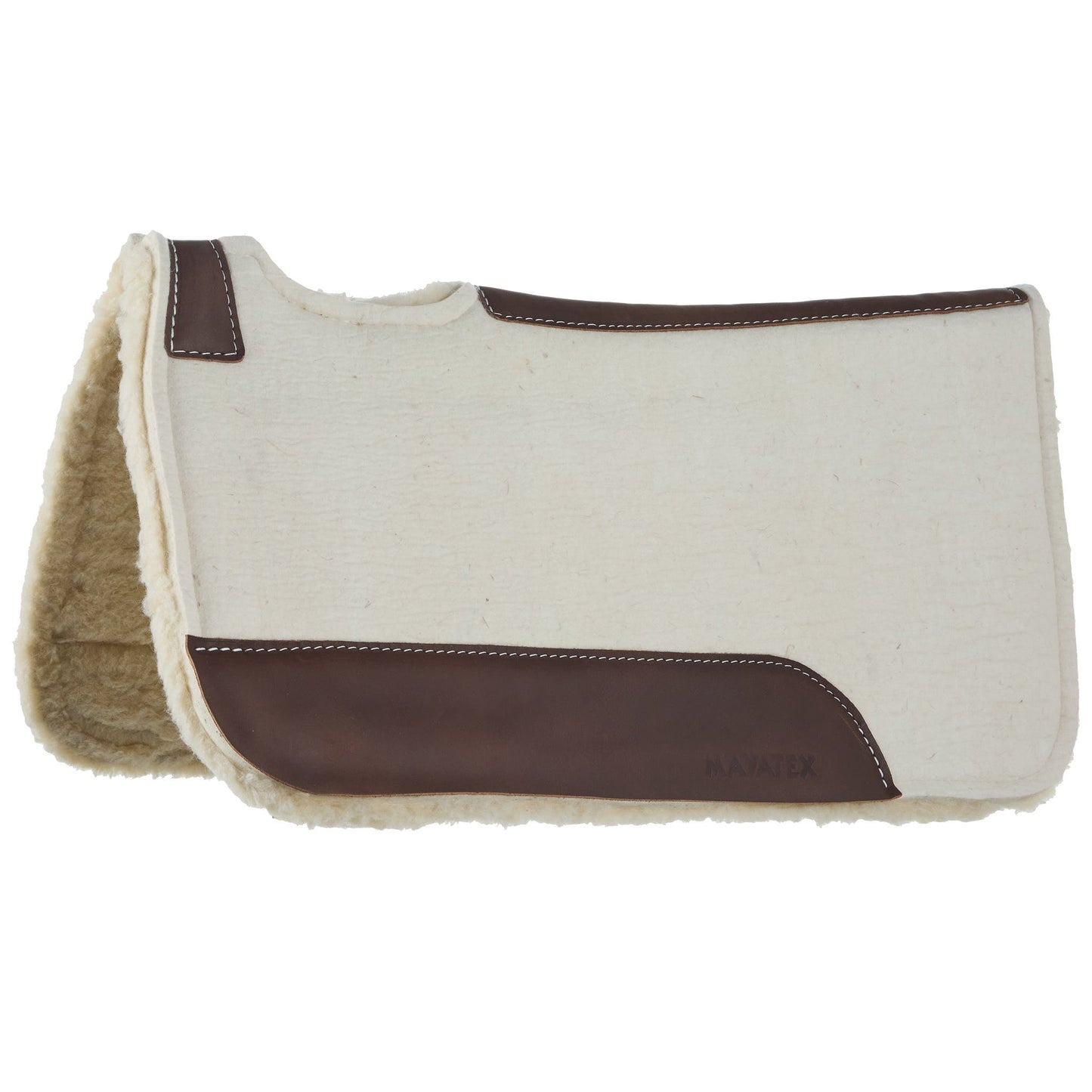 MT10031FBP Natural 1in 31x30 Felt Fleece Bottom Roper Saddle Pad