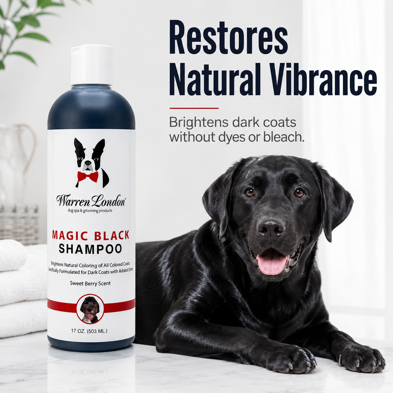 Magic Black Brightening Dog Shampoo