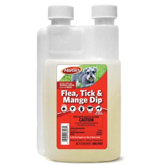 Martin’s Flea, Tick & Mange Dip 16 oz