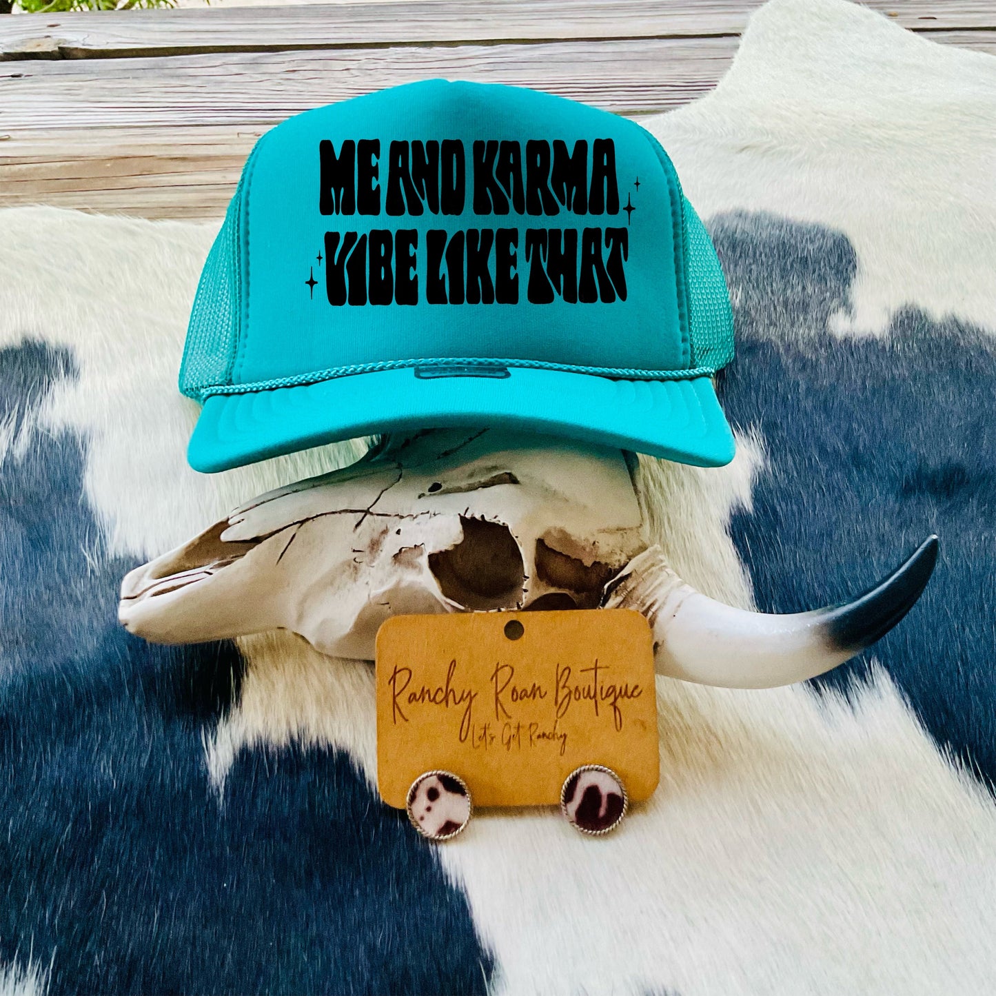 Me and Karma Vibe Western Trucker Hat