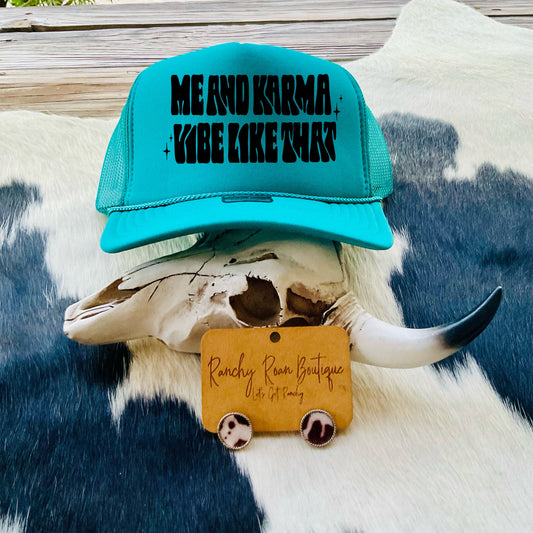 Me and Karma Vibe Western Trucker Hat