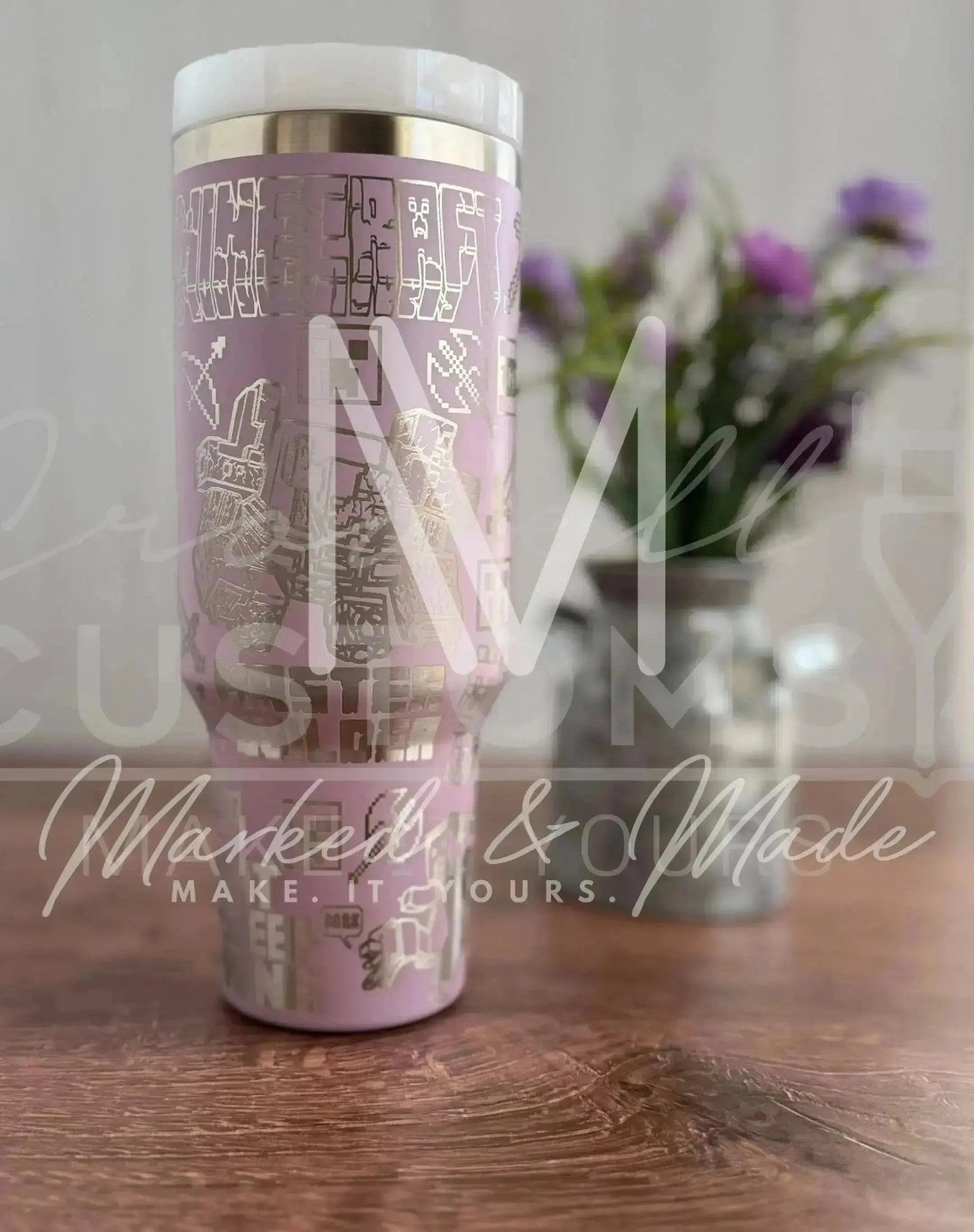 Minecraft! Master Builder  Engraved Tumbler  | 40oz