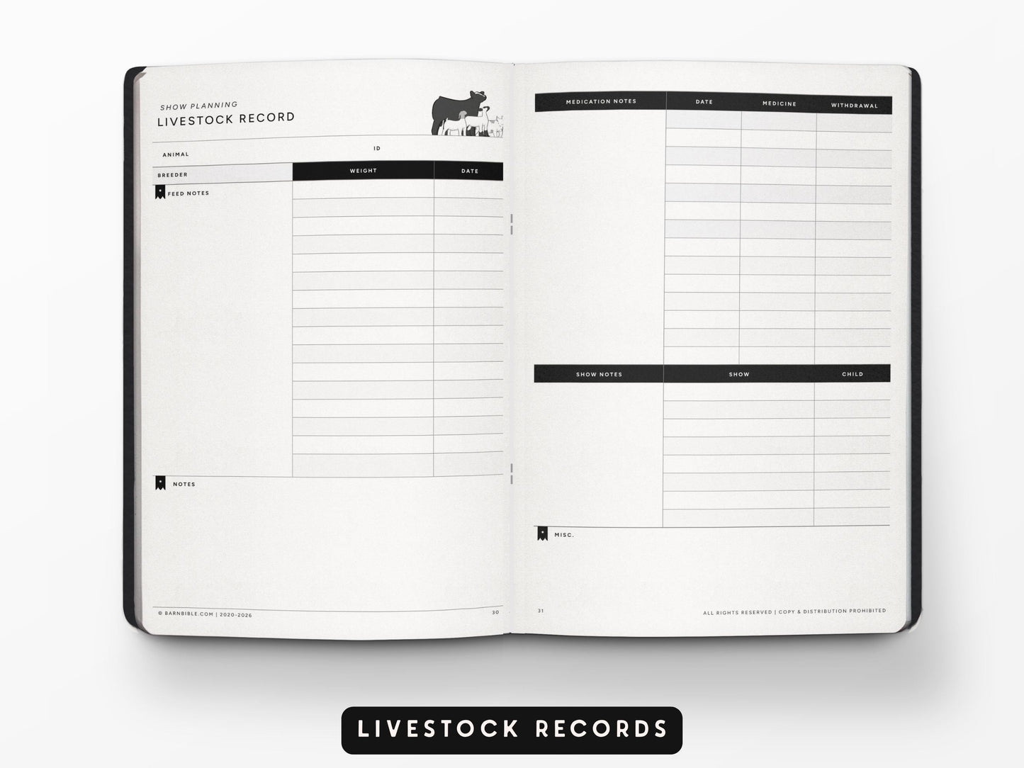 Mini Barn Bible™ Show Planner Edition
