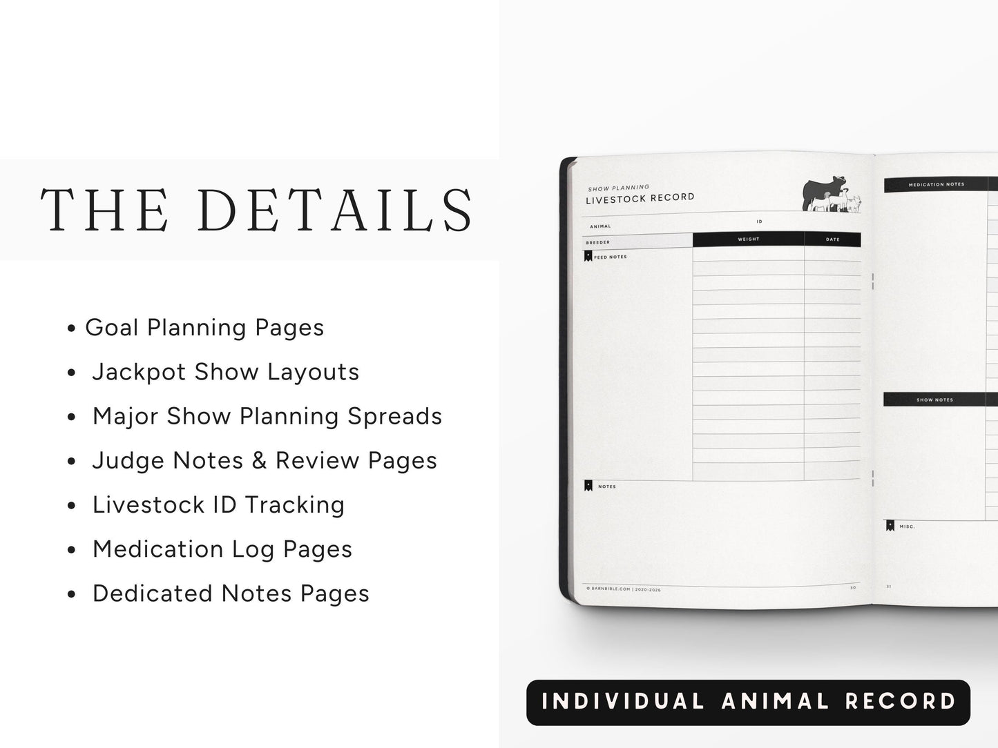 Mini Barn Bible™ Show Planner Edition