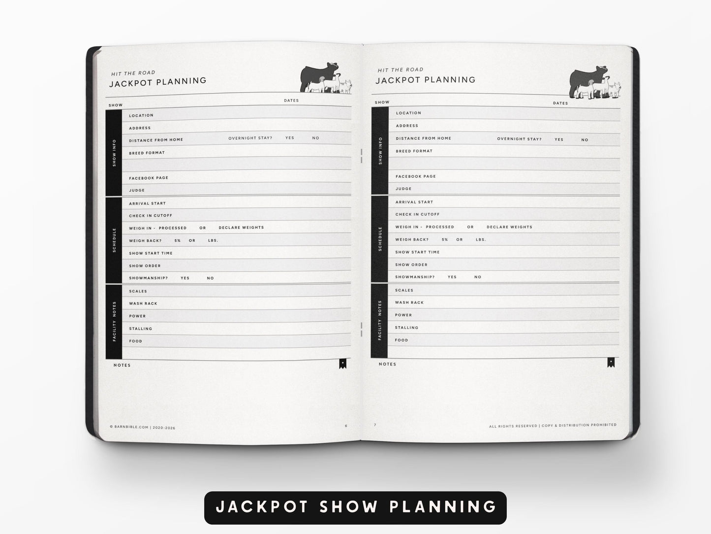 Mini Barn Bible™ Show Planner Edition