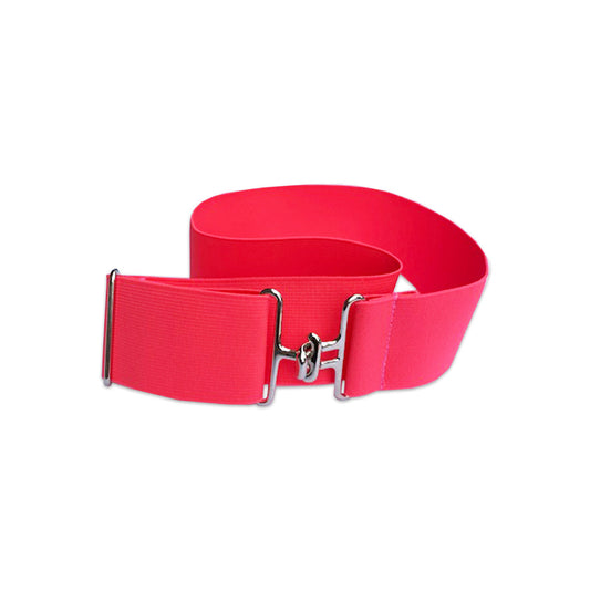 Neon Pink + Silver Elastic Belt