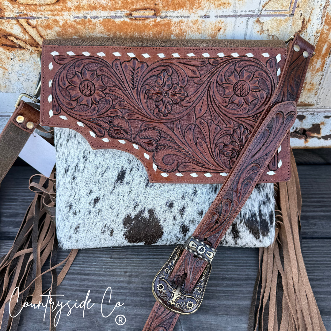 Georgia Conceal Carry Tooled Leather Purse