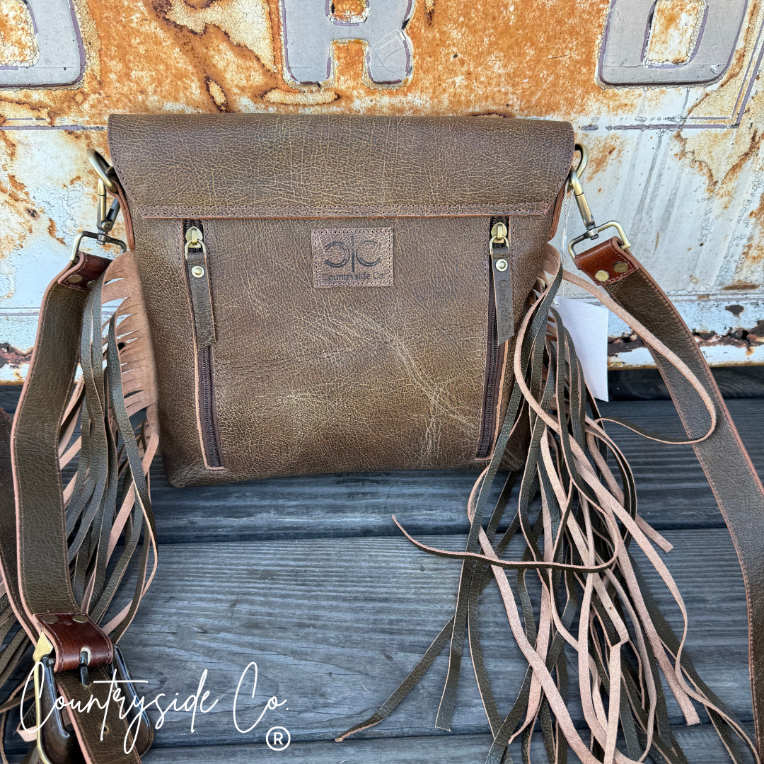 Georgia Conceal Carry Tooled Leather Purse