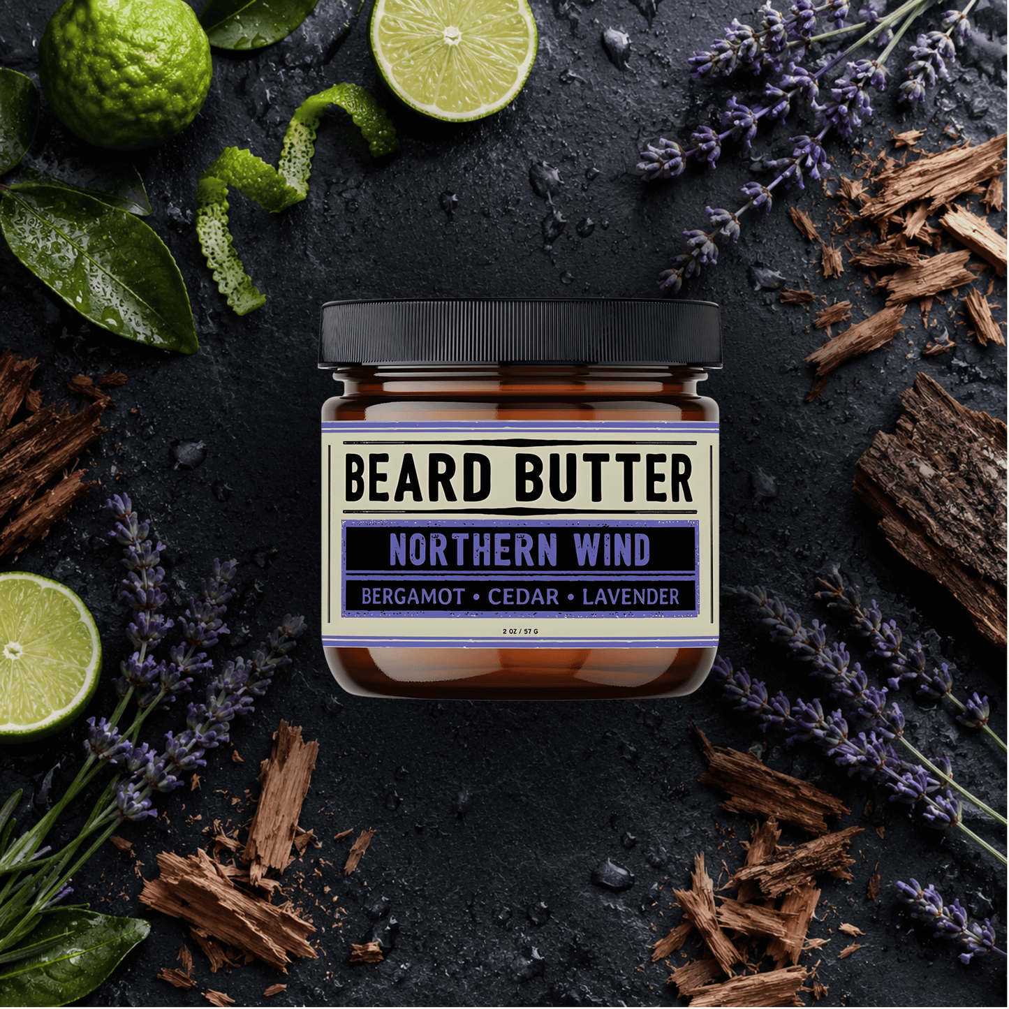 Northern Wind Beard Butter - Bergamot, Cedar, Lavender