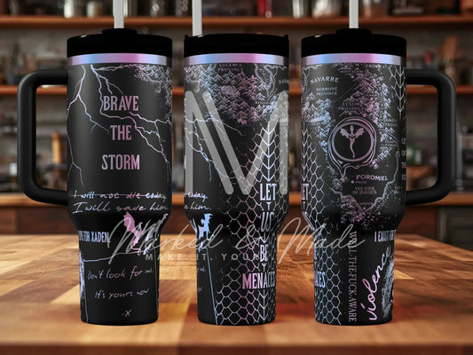 Onyx Storm Engraved Tumbler | Genuine Stanley