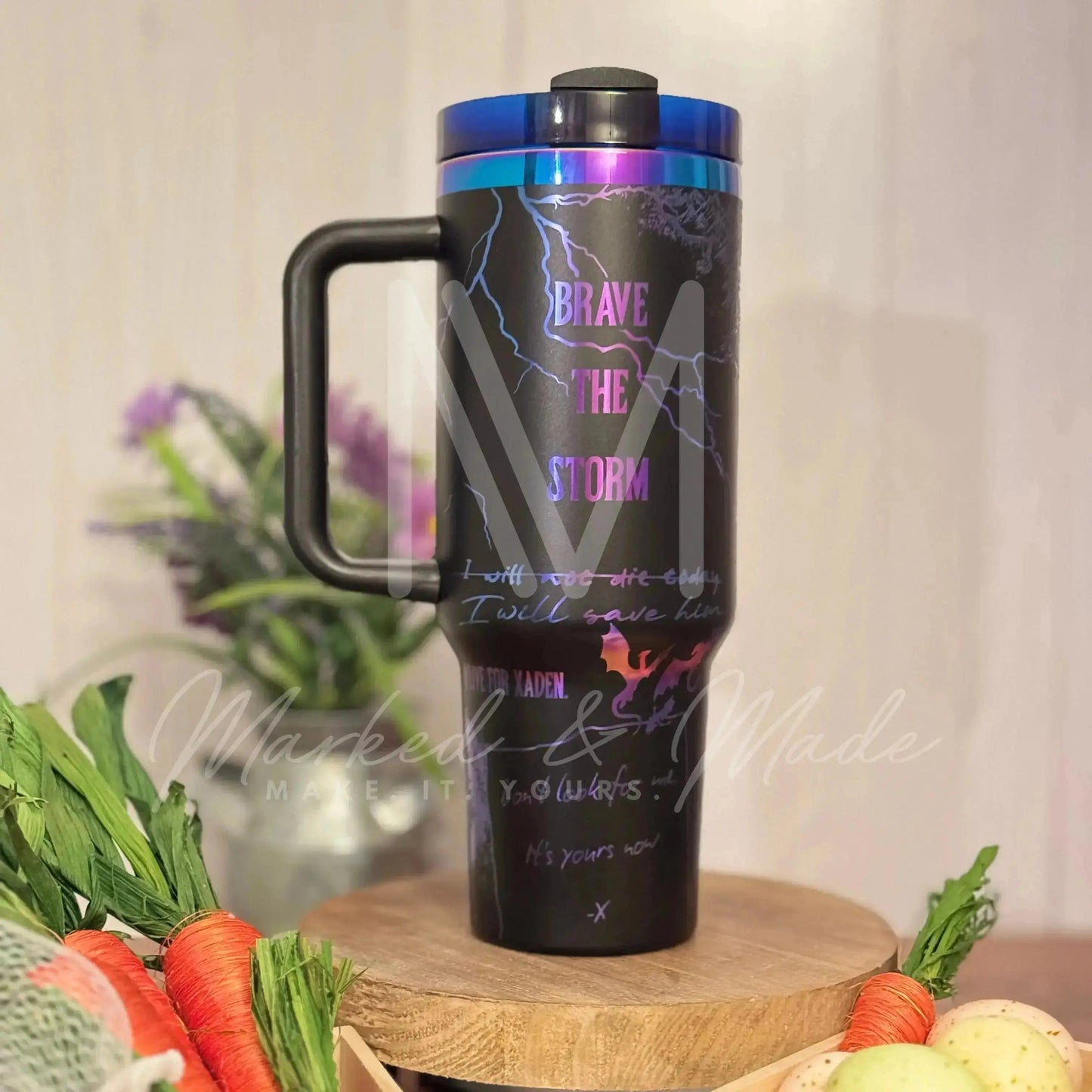 Onyx Storm Engraved Tumbler | Genuine Stanley