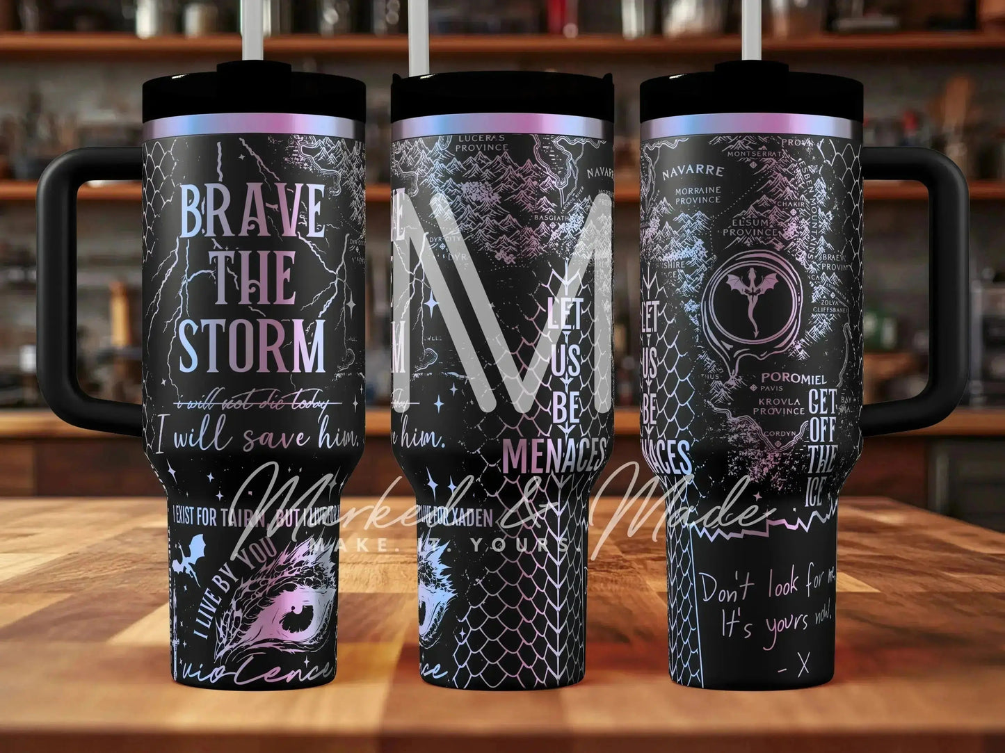 Onyx Storm Engraved Tumbler | Genuine Stanley