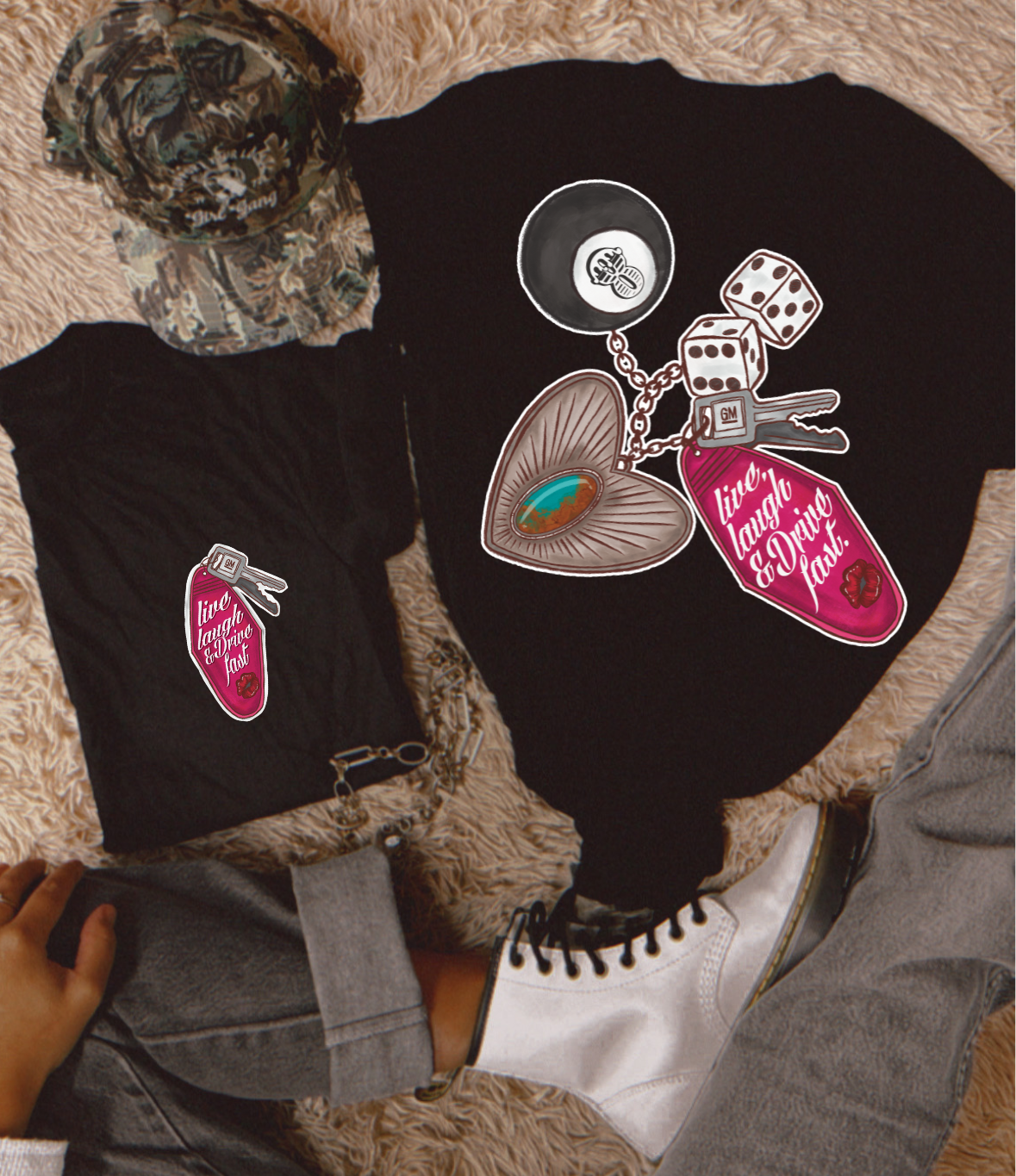 Live laugh and drive fast Tee