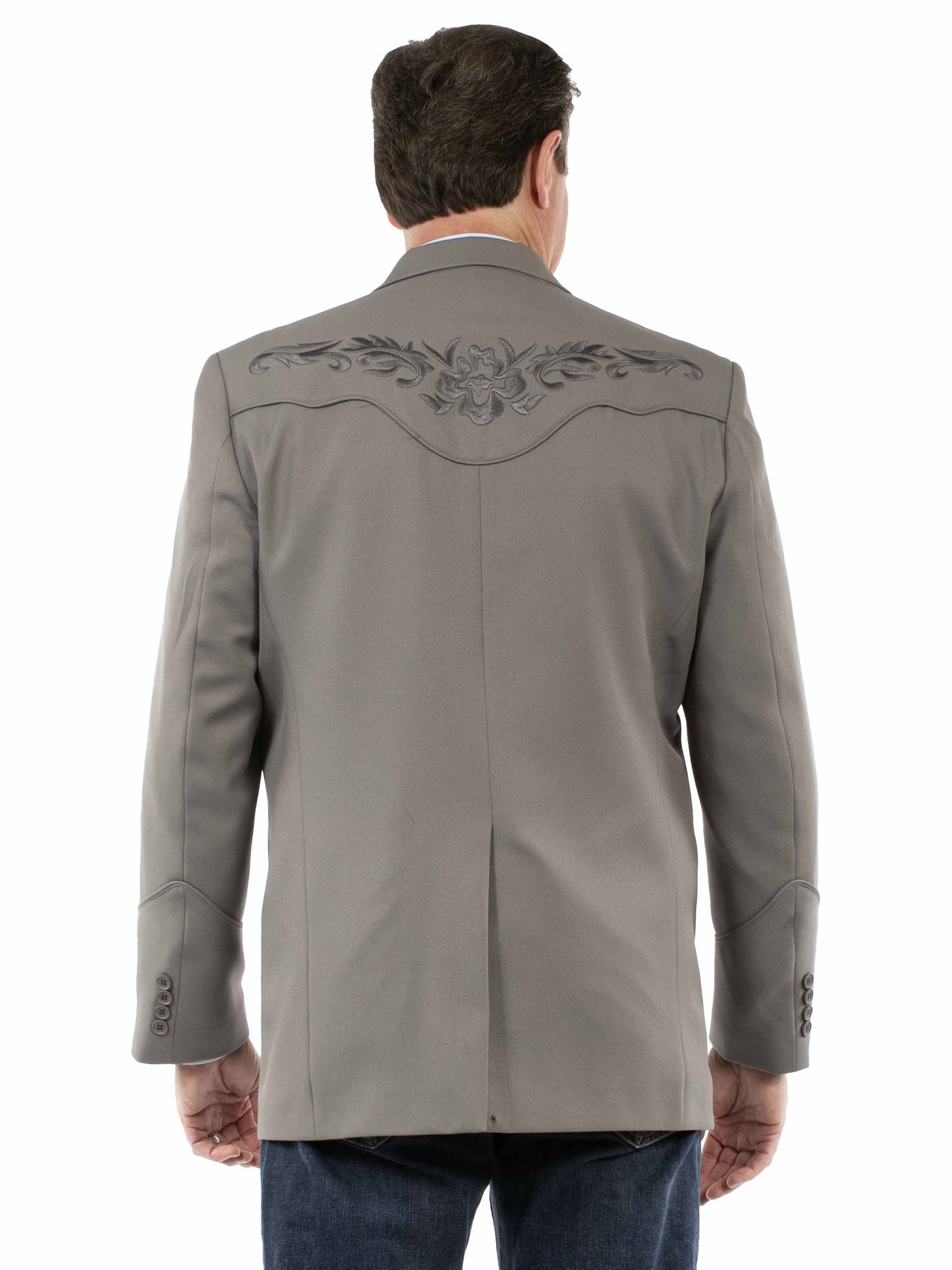 Floral Tonal Emb. Blazer - P-733LX