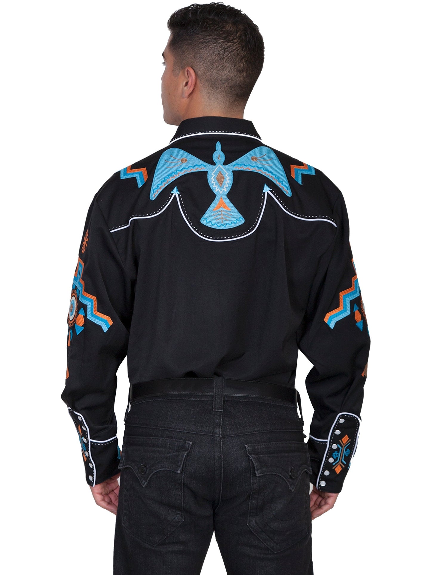 Phoenix Embroidery Shirt - P-734